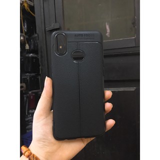 Ốp lưng dẻo vân da Auto Focus cho Galaxy A10S 2019