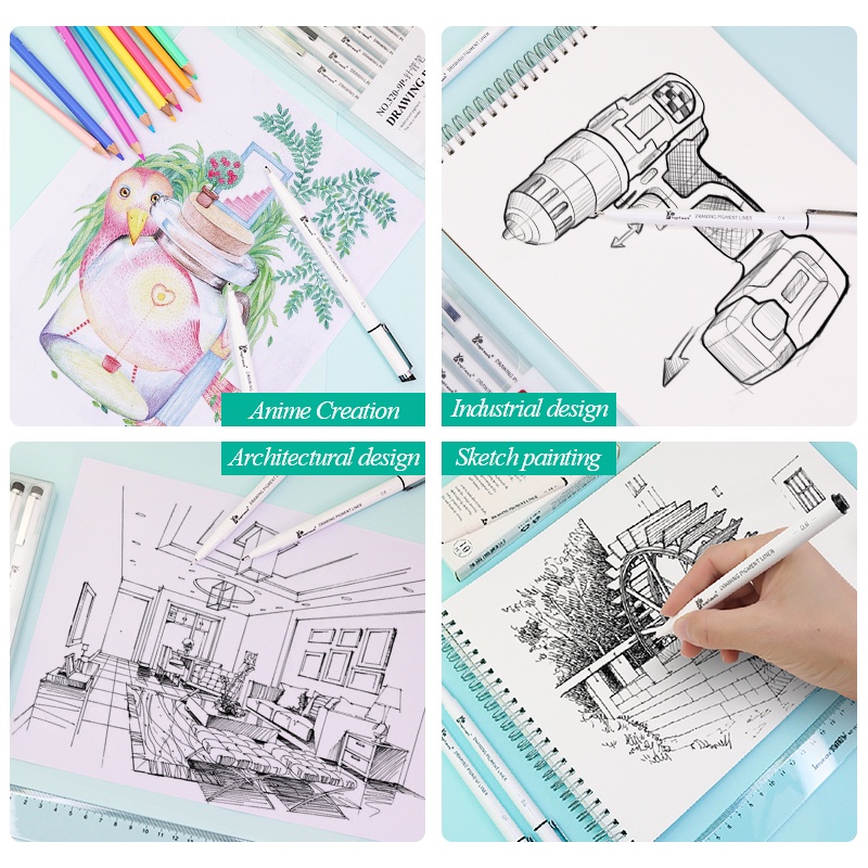Bút kim Angel Mark đánh dấu vẽ móc phác tạp chí nghệ thuật chuyên nghiệp cho học sinh