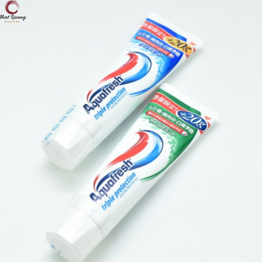 Kem đánh răng Aquafresh Triple Protection 140g hàng nội địa Nhât Bản cộng thêm 20G