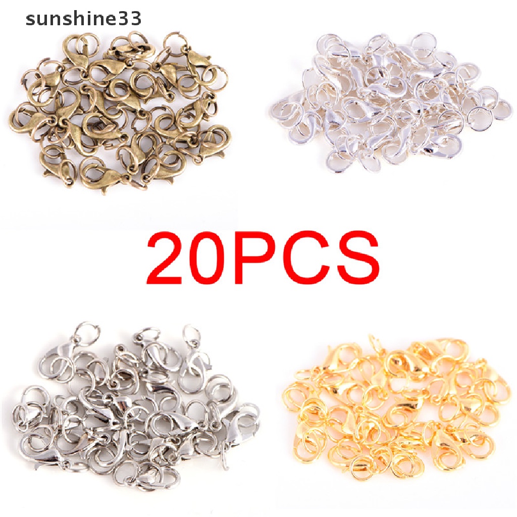 Set 20 móc kẹp càng cua bằng hợp kim dùng làm đồ trang sức DIY