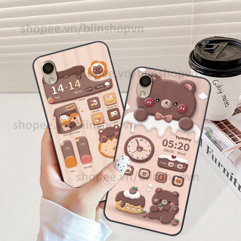 Ốp Oppo A37 / Neo 9 / F1 Plus in 3D icon gấu nổi siêu xinh, siêu đáng yêu, cá tính phong cách