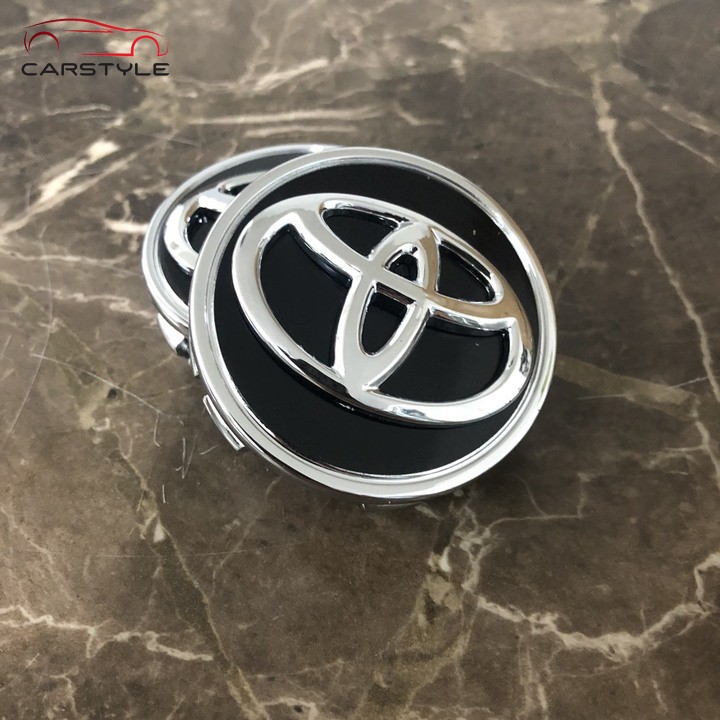 Logo-Chụp Mâm Xe-Chụp Vành Xe-Ô Tô-Cao Cấp-Toyota-62MM CHR atlis vios Logo Chụp Mâm Bánh Xe Ô Tô Toyota Đường Kính 62mm