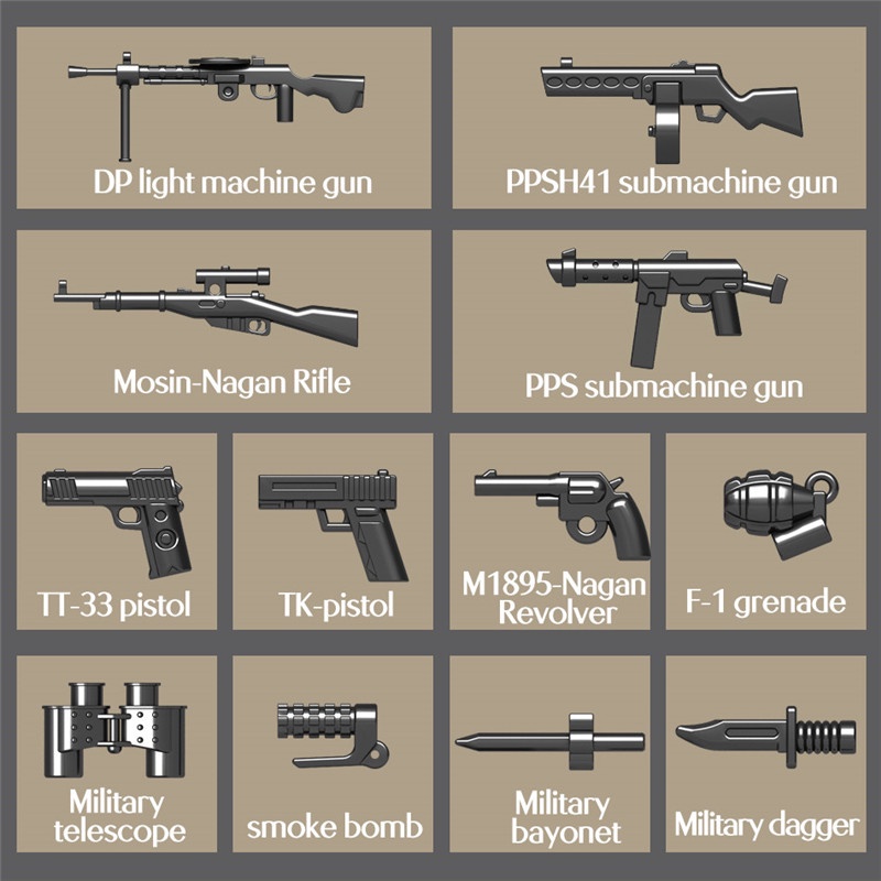 Đồ chơi giáo dục Lắp ráp Mô hình 726PCS Military WW2 Soviet Russia KV1 Heavy Tank Quan Guan 100070