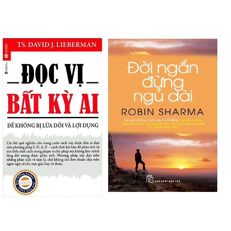 Sách Combo Đọc vị bất kỳ ai + Đời ngắn đừng ngủ dài (tái bản 2018)