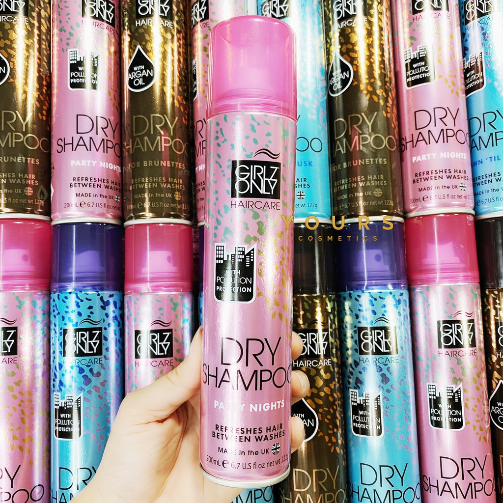 [Đại Lý Chính Thức] Dầu Gội Khô Girlz Only Hương Trái Cây Party Nights Dry Shampoo 200ml - - Kiểm Định An Toàn Bộ Y Tế