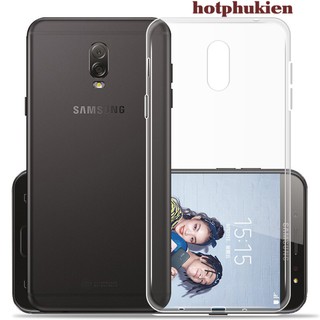 Ốp lưng dẻo silicon Ultra Thin cao cấp cho Samsung galaxy J7 Plus siêu mỏng 0.6mm chống bám bẩn chống trầy xước