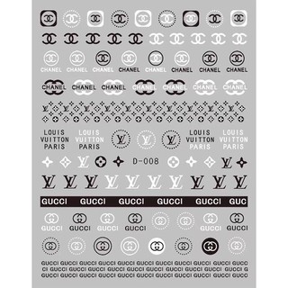 Miếng dán móng tay , sticker trang trí móng hình logo, thương hiệu [CA-CL-F-D]