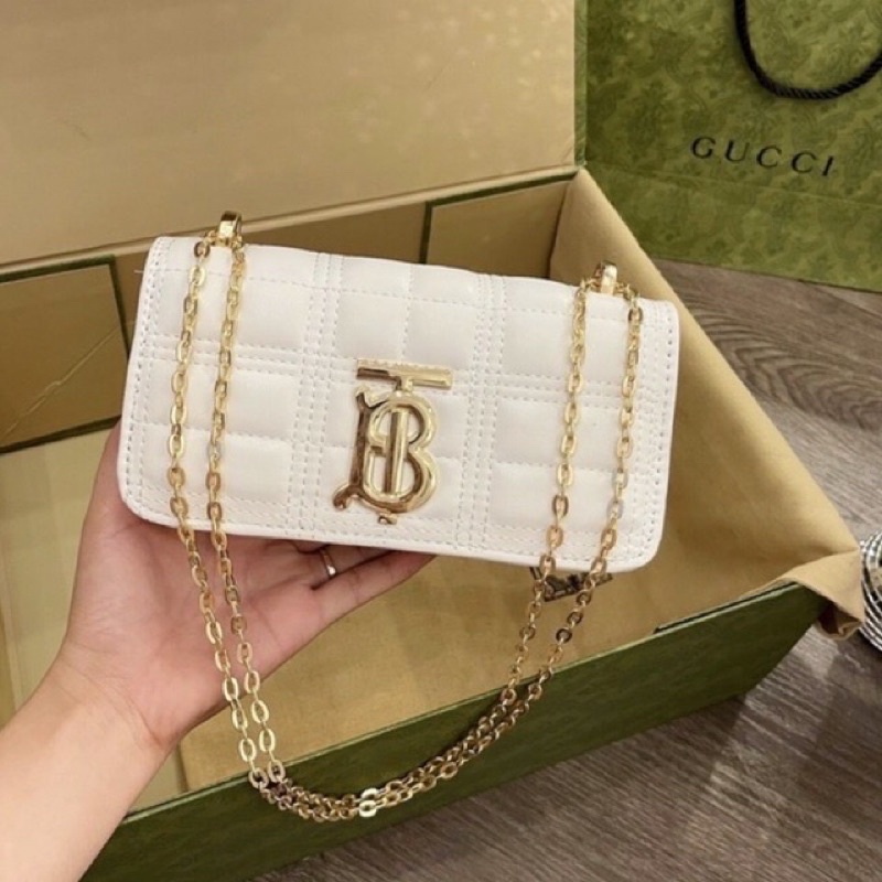 Túi xách nữ thời trang chữ B dây xích kẹp nách siêu xinh TX678