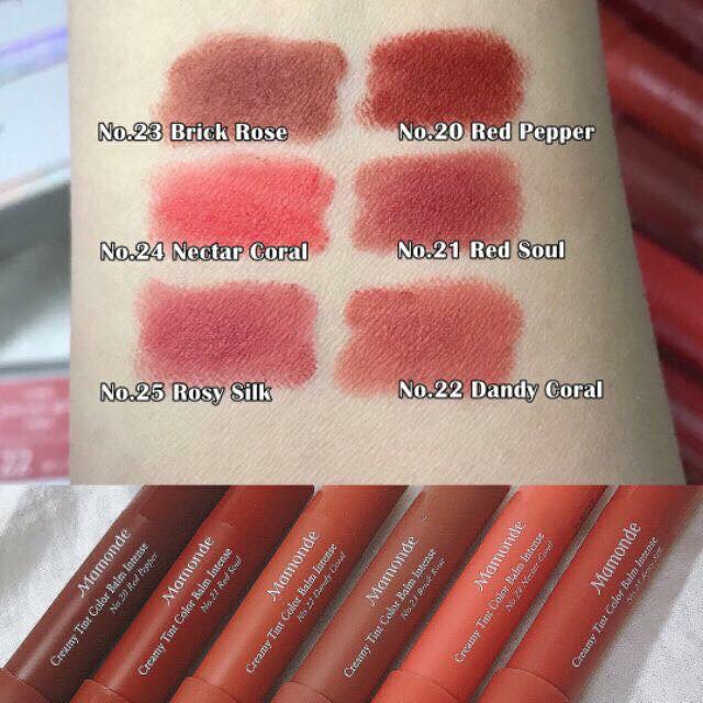 SON SÁP MAMONDE CREAMY TINT MÀU 20