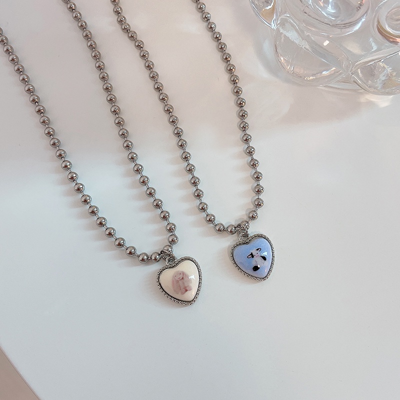 Dễ Thương Vòng cổ Mặt Hình Thỏ Và Bò Sữa Đáng Yêu Cho Nữ