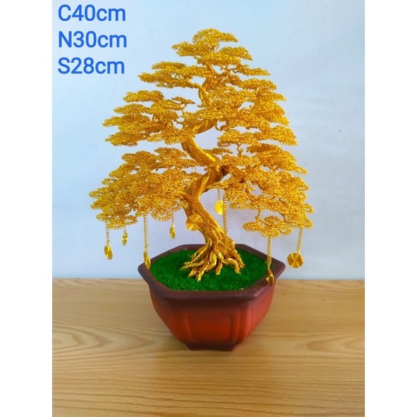 Bonsai Hâmde trang trí  bang làm việc phòng khách  mã 010