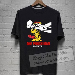[ ẢNH THẬT ] Áo thun "ANIME" ONE PUNCH MAN đen/trắng