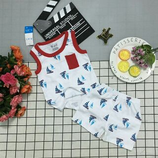 Combo 10 bộ  ba lỗ bé trai