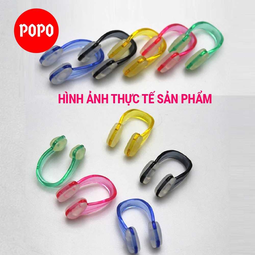 Kẹp mũi bơi siliicone NC1 mềm mại cho trẻ em và người lớn ngăn nước vào khoang mũi, an toàn khi sử dụng POPO