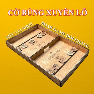 Bộ Cờ Búng Xuyên Lỗ, Board Game Vui Nhộn Bằng Gỗ