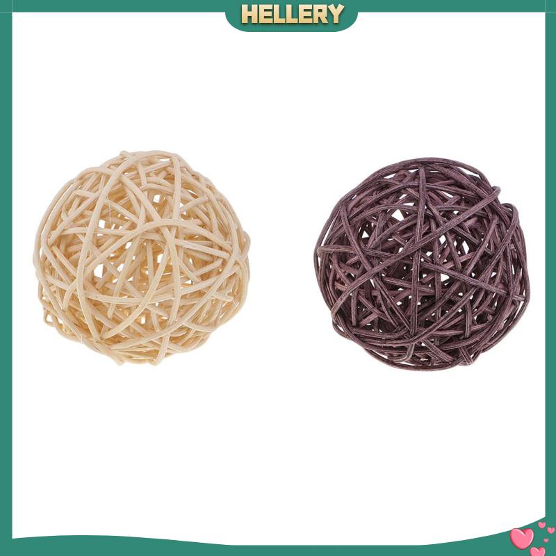 [HelleryVN] Set 15 Quả Cầu Mây Tự Nhiên 3cm Trang Trí Tiệc Cưới / Nội Thất Nhà