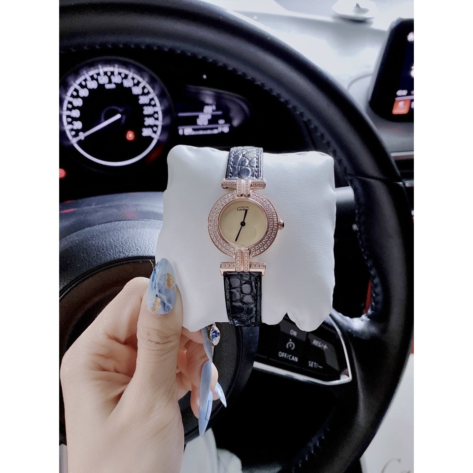Đồng Hồ Nữ LADY CATIER WATCH BLACK - 28mm- Máy Japan core - Bảo hành 24 tháng