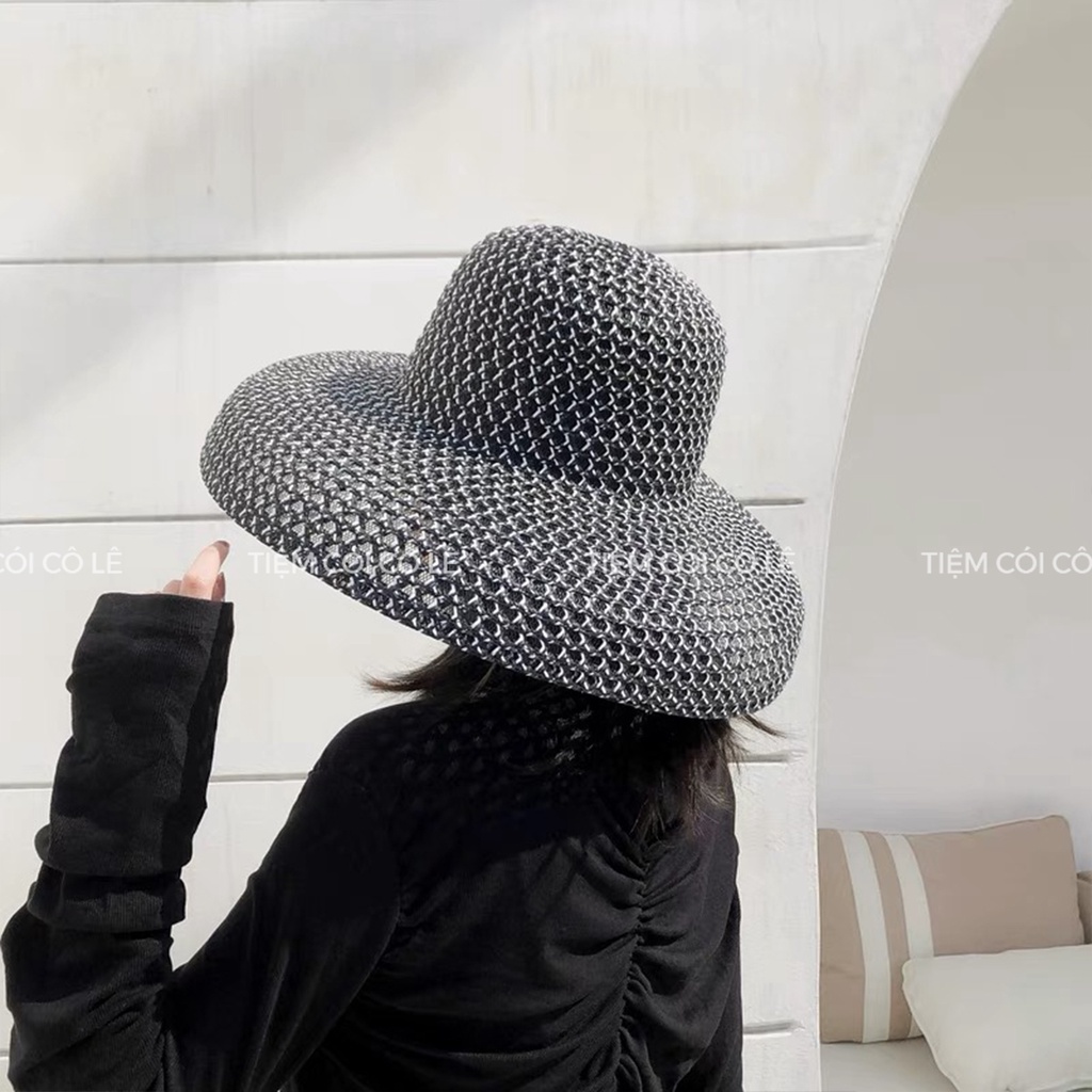 Nón chuông lưới hot trend, mũ lưới thời trang siêu sang cho bạn gái - Tiệm Cói Cô Lê