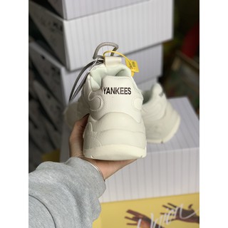 (Full Box) Giày MLB NY Đen Đế Trắng