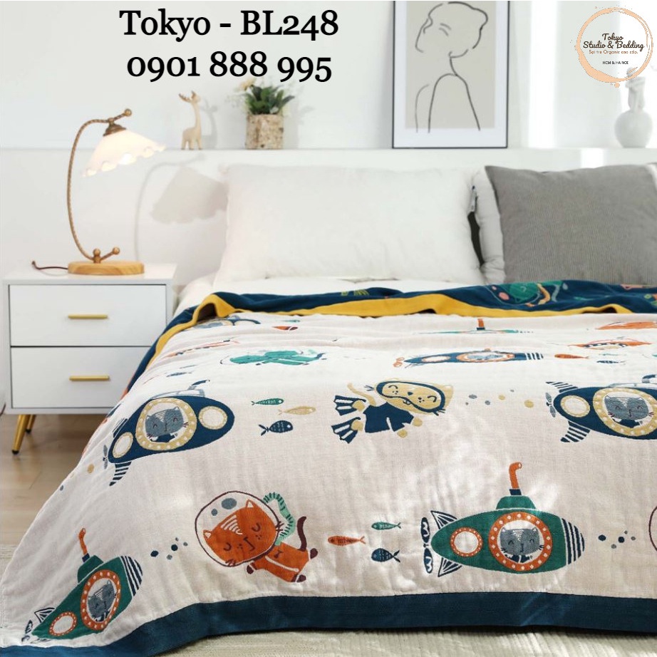 S33_Chăn Xô Organic Cotton Dòng Cao Cấp