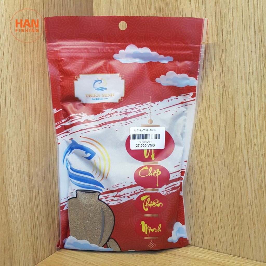 Mồi Câu Cá Ủ CHÉP THIÊN MINH 250g – Kích thích cá tìm mồi – Han Fishing