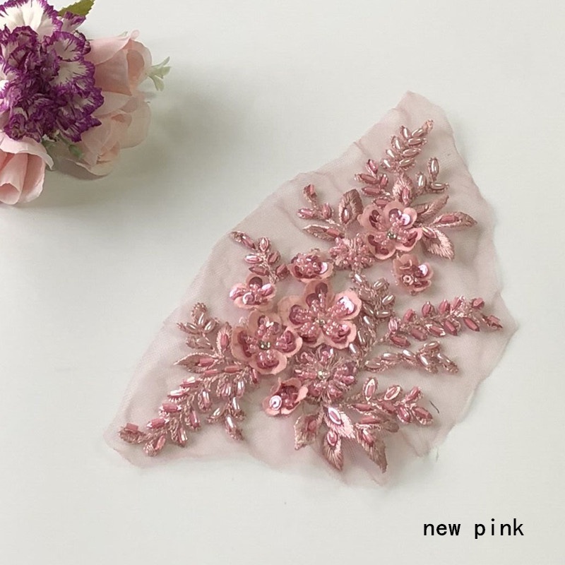 1 Tấm Vải Ren Thêu Hoa 3d 21 * 12cm