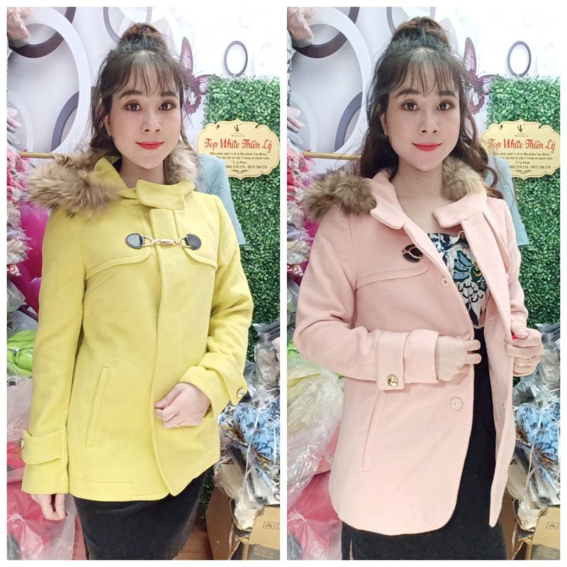 áo khoác dạ có mũ hàng hãng cao cấp