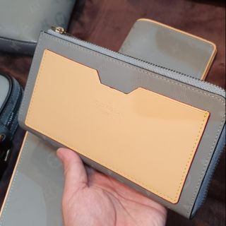 Ví lv nam khoá kéo xanh titan sp