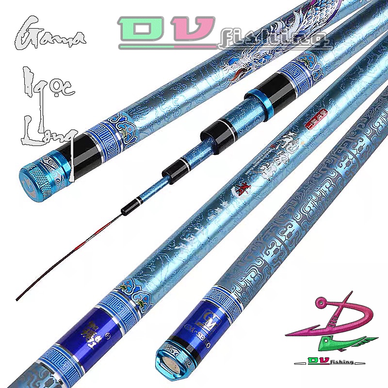 CẦN CÂU TAY CHÍNH HÃNG GAMA { NGỌC LONG } 6H CẦN CÂU CAO CẤP