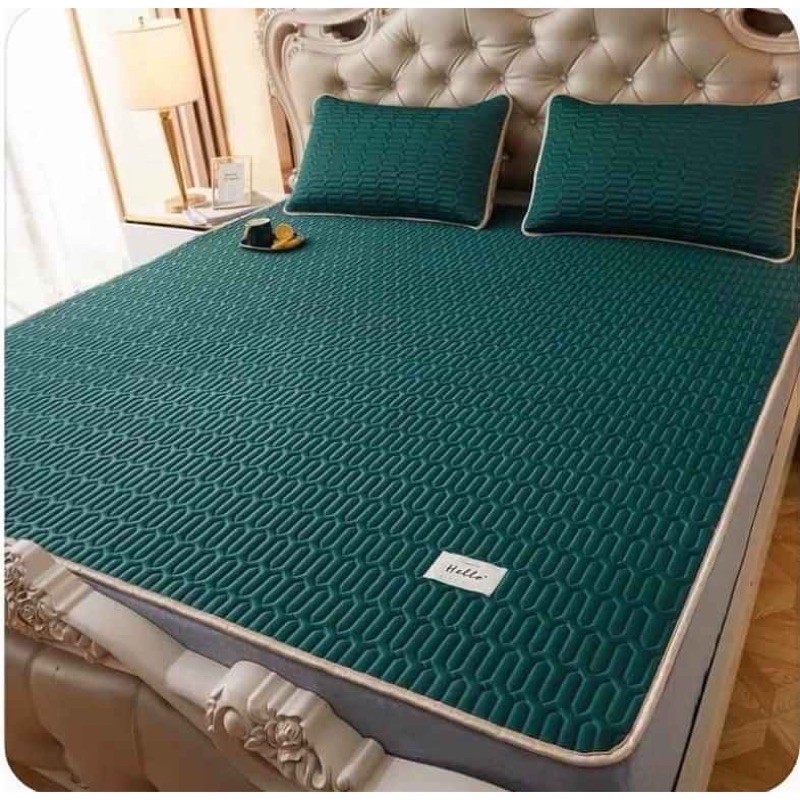 Chiếu điều hoà cao su non Tencel Latex Sheen bedding, hàng loại 1 siêu cấp(mẫu y hình)