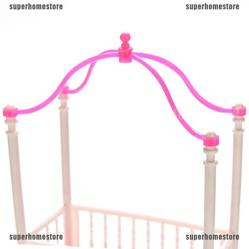 1 Mô Hình Nôi Kèm Màn Chống Muỗi Cho Búp Bê Barbie