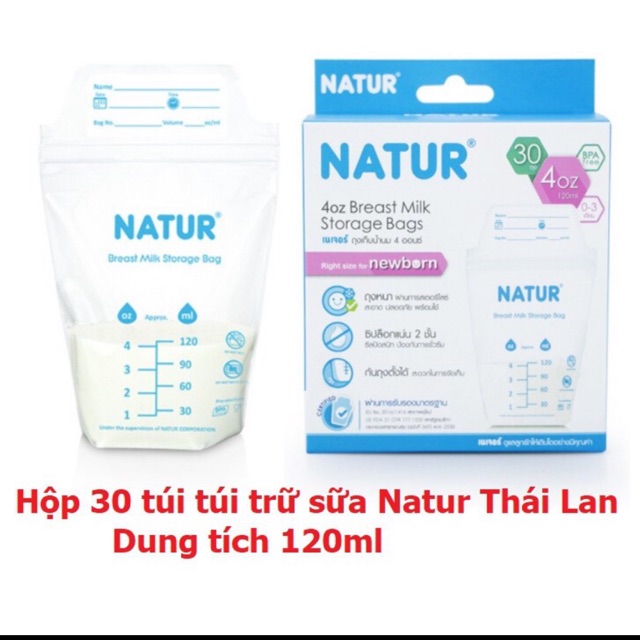 Túi trữ sữa Natur Thái Lan