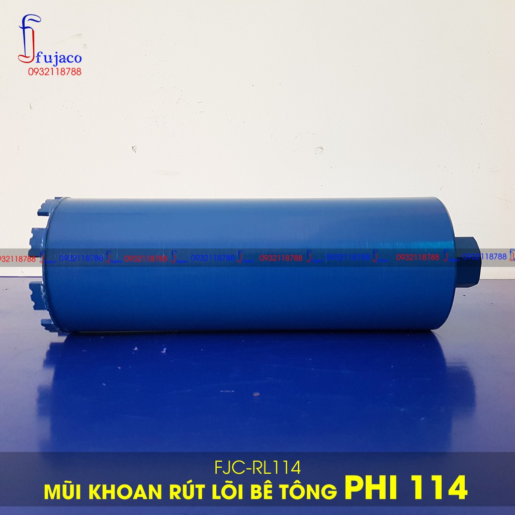 Mũi khoan rút lõi bê tông phi 114 mm - FUJACO