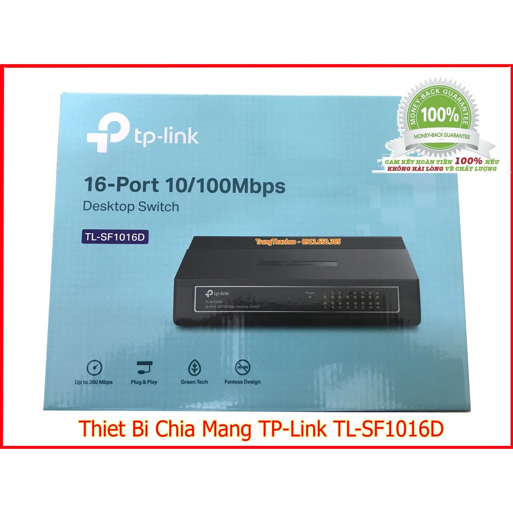 Thiết Bị Chia Mạng Switch TP-Link TL-SF1016D