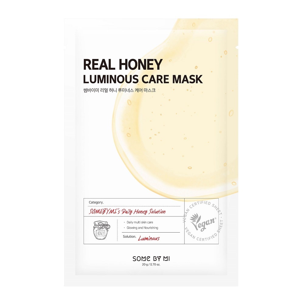 Mặt Nạ Giấy Some By Mi Chiết Xuất Mật Ong Real Honey Luminous Care Mask 20g