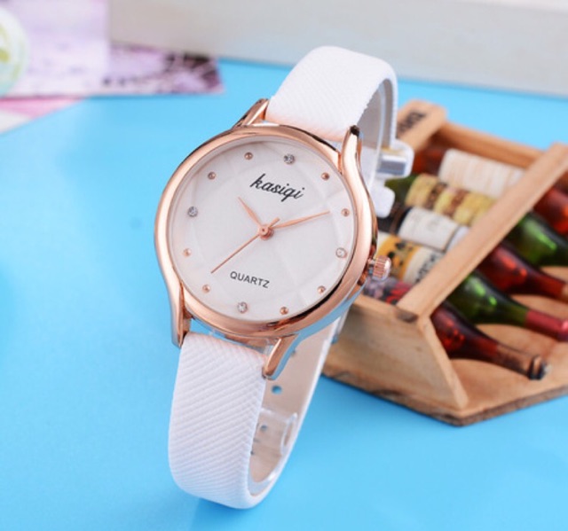 [GIÁ SỈ] ĐỒNG HỒ NỮ DÂY DA KASIQI MẶT TRÒN KIM CƯƠNG CỰC ĐẸP | BigBuy360 - bigbuy360.vn