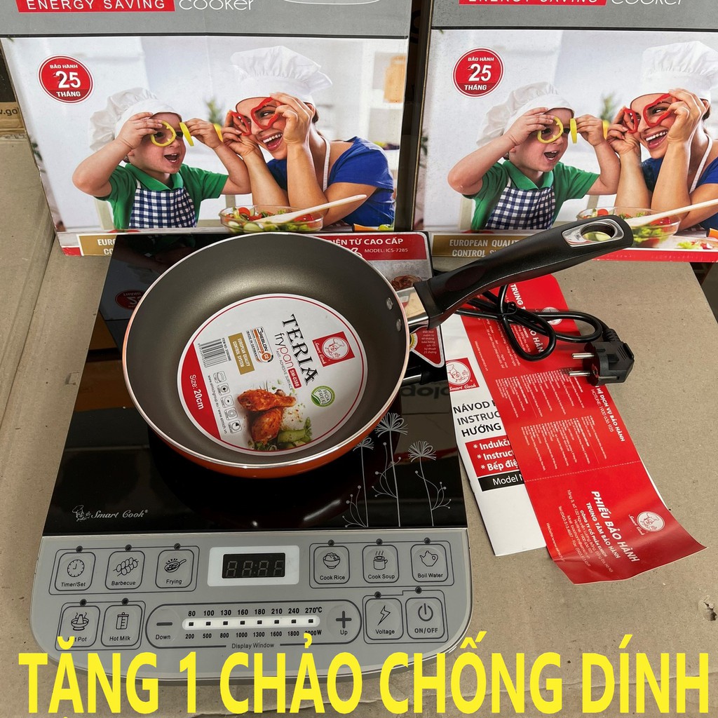 Bếp từ Elmich SmartCook ICS-7285 chính hãng, công nghệ Châu Âu mặt kính chịu lực, tiết kiệm điện năng bảo hành 25 tháng