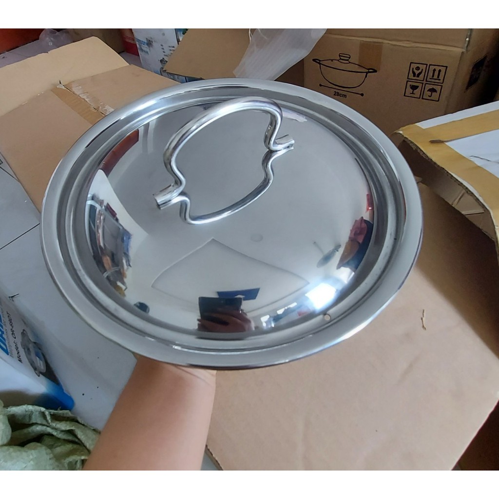 Nắp inox FIVESTAR dùng cho nồi và chảo, nắp vung inox 16/18/20/24/26/28/30 cm ( dùng đậy nắp)