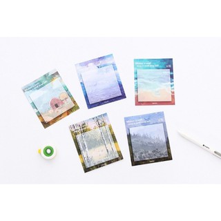 Giấy note (Sticky note) - Chủ đề Oil painting