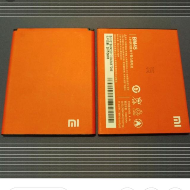 Pin xiaomi redmi note 2 / BM45 zin bảo hành 6 tháng đổi mới