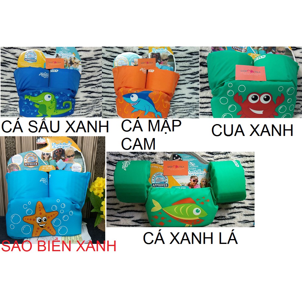 Phao Bơi Tay Kết Hợp Ngực STEARNS PUDDLE JUMPER Cho Bé Hàng Chính Hãng USA