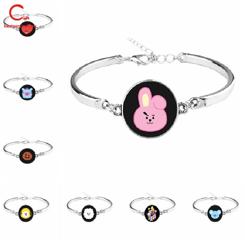Vòng đeo tay mặt tròn đáng yêu cho fan BTS
