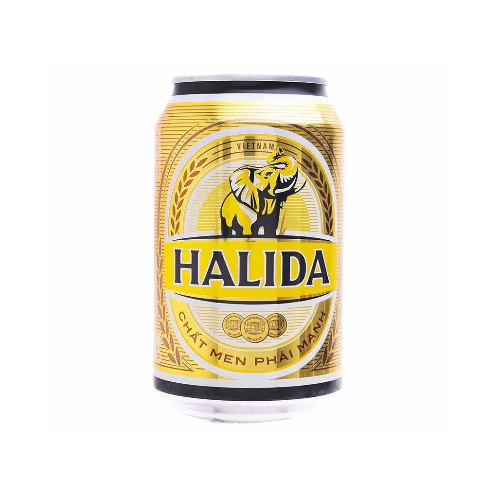 Thùng bia lon Halida 330ml