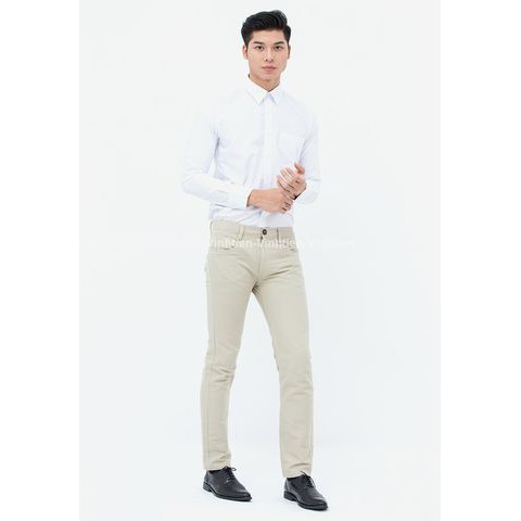ÁO SƠ MI DÀI TAY MÀU SLIMFIT 330 VĨNH TIẾN TRẮNG