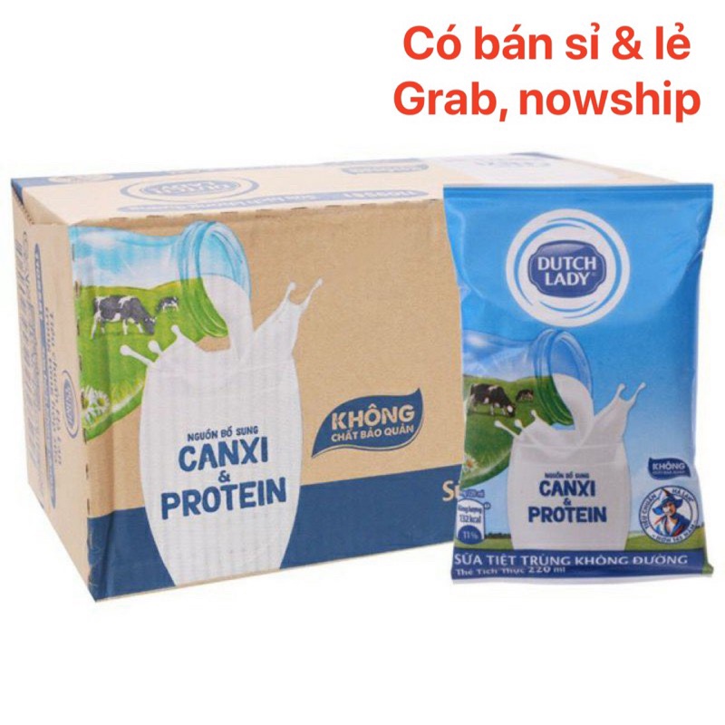 Sữa bịch Cô Gái Hà Lan- Không Đường 210ml