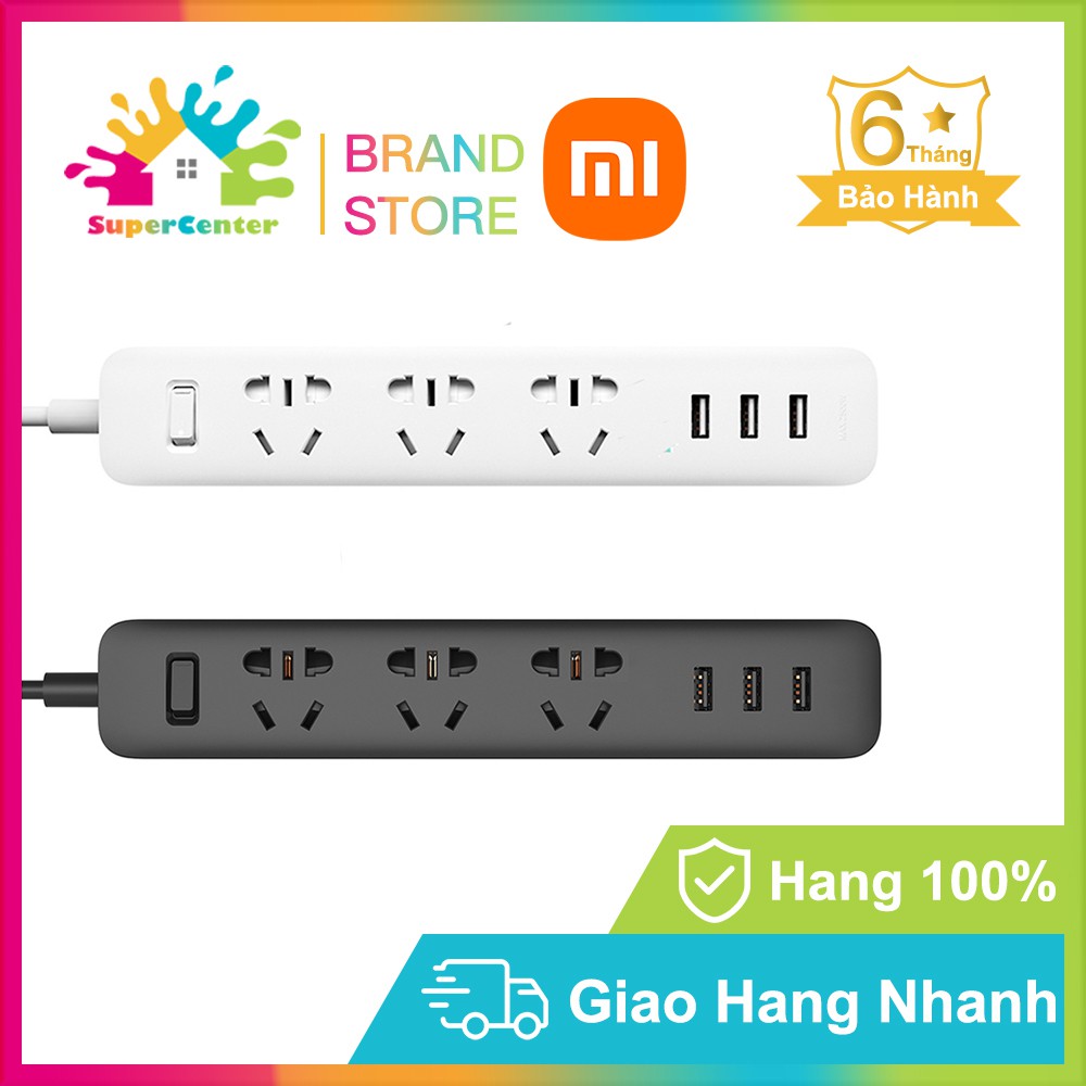 Ổ điện Xiaomi Mi Power Strip 2.0A Sạc nhanh Chiều dài cáp 1,8m