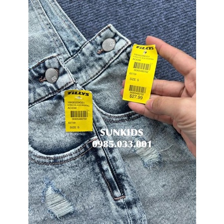 Yếm Jean bé gái RSQ tua rua