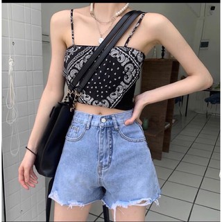 Quần sooc bò jean nữ quần shorts bò jean nữ cạp cao hot 2021