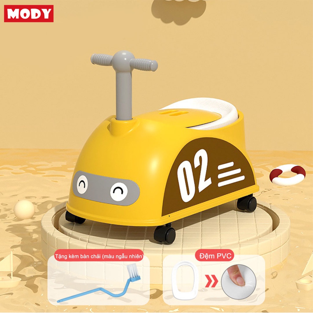 Bô vệ sinh cho bé kiểu ô tô có bánh xe Mody M5901