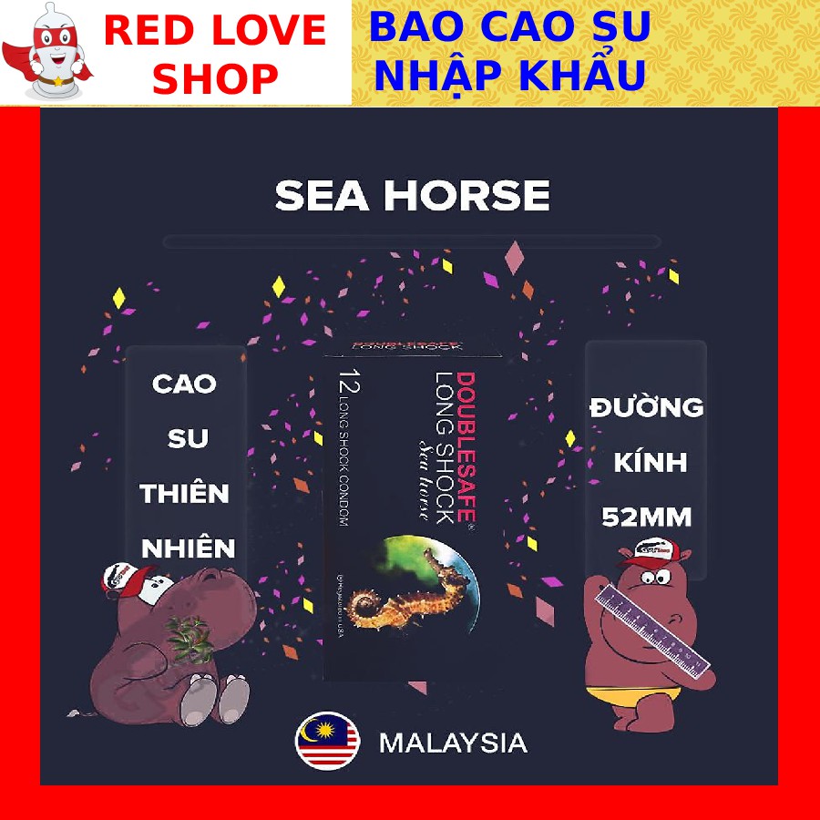 Bao cao su Cá ngựa kéo dài thời gian ✅ MALAYSIA